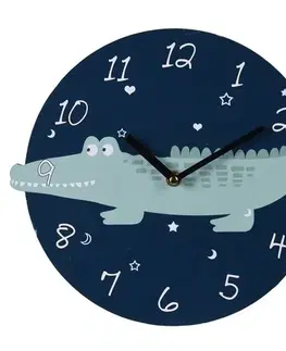 Hodiny Nástěnné hodiny Krokodýl, pr. 28 cm