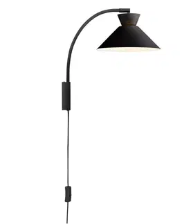 Nástěnné lampy ve skandinávském stylu NORDLUX Dial nástěnné svítidlo černá 2213371003