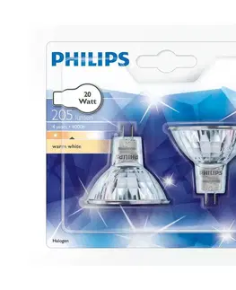 Žárovky Philips SADA 2x Průmyslová žárovka GU5,3/20W/12V 3000K - Philips 