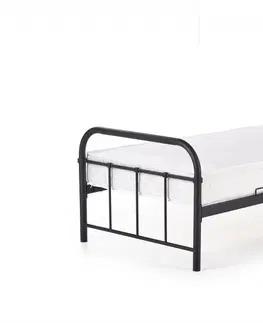 Postele HALMAR Kovová postel Donas 90x200 cm černá