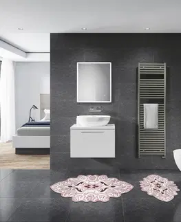 Koupelnové předložky L'essentiel Sada 2 kusů koupelnových předložek Ornamental Powder růžová