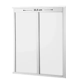 Koupelnový nábytek SONGMICS Závěsná koupelnová skříňka Abbie 60x71x18 cm bílá