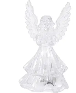 Sošky, figurky - andělé PROHOME - Anděl svítící 6,5x5,5x10,5cm