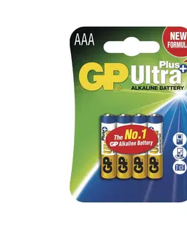 Baterie primární  4 ks Alkalická baterie AAA GP ULTRA PLUS 1,5V 