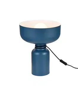 Lampy    108034 - Stolní lampa ABEL 1xE27/11W/230V modrá 