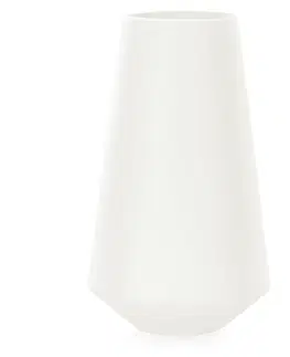Dekorativní vázy AmeliaHome Keramická váza Burmilla krémová, velikost 12,5x12,5x22,5