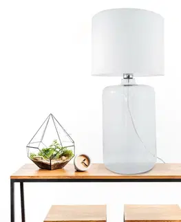 Designové stolní lampy ZUMALINE Stolní lampa AMARSA čirá 5506WH