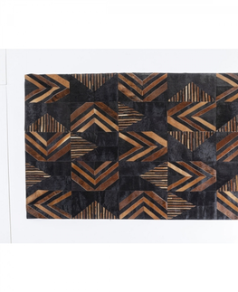 Kožené koberce KARE Design Kožený koberec Puzzle 240x170cm