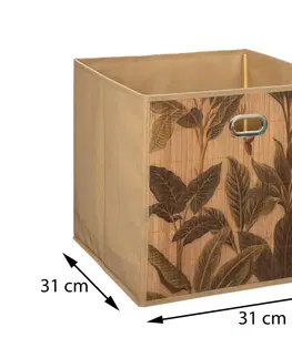 Úložné boxy DekorStyle Úložný box Flower Bamboo 31x31 cm