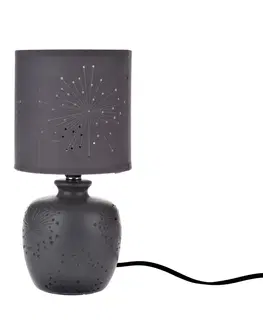 Lampičky Keramická stolní lampa Galaxy, tm. šedá, 13 x 26,5 x 13 cm