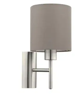 Nástěnná svítidla s látkovým stínítkem EGLO Nástěnné svítidlo PASTERI 94925
