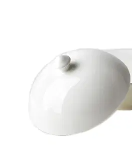Mísy a misky Mondex Porcelánová miska s pokličkou BASIC 400ml bílá