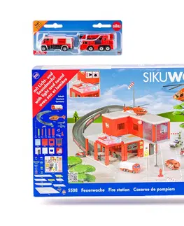 Hračky SIKU - World - požární stanice s hasičskými auty