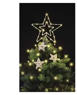 Interiérové dekorace EMOS Standard LED spojovací vánoční hvězda, 28,5 cm, venkovní i vnitřní, teplá bílá D1ZW01