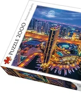 Hračky puzzle TREFL - Puzle Světlá Dubaje 2000