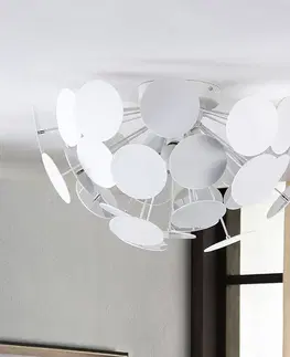 Stropní svítidla Lindby Designové stropní světlo Kinan v bílé barvě