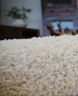 Koberce a koberečky Dywany Lusczow Kusový koberec SHAGGY Izebelie 5cm krémový, velikost 80x150