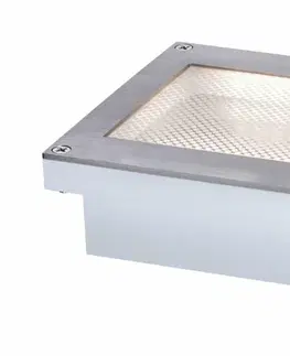 Nájezdová a pochozí svítidla PAULMANN solární LED zemní svítidlo Aron 20x10 cm pohybové čidlo 942.39 P 94239