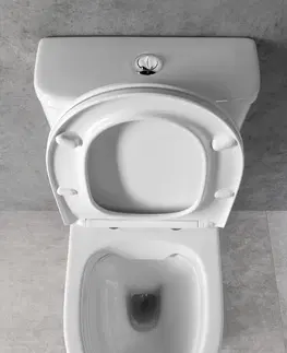 Záchody Bruckner DARIO RIMLESS WC kombi mísa s nádržkou, spodní/zadní odpad, bílá 201.431.4
