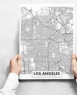 Moderní obrazy Sada obrazů - Map of Los Angeles II