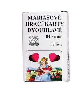 Hračky společenské hry MEZUZA - Hrací karty Mariáš dvouhlavý mini – 1648