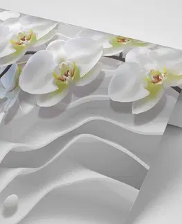 Samolepící tapety Samolepící tapeta orchidej na abstraktním pozadí