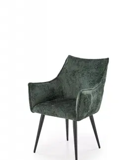 Židle Jídelní křeslo K559 Halmar Tmavě zelená