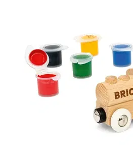Hračky BRIO - Kreativní sada vláčku a malířských potřeb