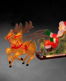 Vánoční osvětlení do oken Konstsmide Christmas Sob se Santa Clausem - LED okenní silueta