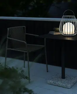 Venkovní osvětlení terasy Nordlux Stolní lampa LED Jim To-Go, venkovní, šedá