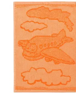 Ručníky Profod Dětský ručník Plane orange, 30 x 50 cm
