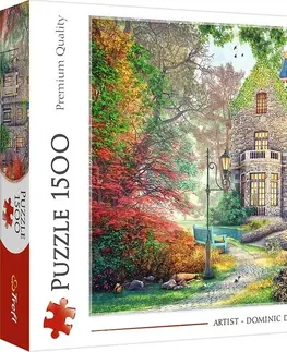 Hračky puzzle TREFL - Puzzle 1500 - Podzimní zámeček