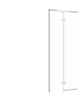 Sprchové kouty CERSANIT Sprchové dveře LARGA chrom 100X195, levé, čiré sklo S932-121