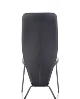 Židle HALMAR Jídelní židle Navia černá/šedá/super šedá