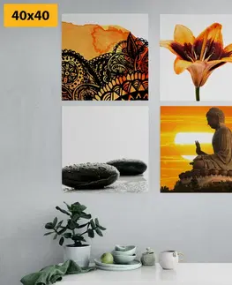 Sestavy obrazů Set obrazů Feng Shui v jedinečném stylu