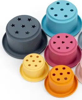Hračky pro nejmenší Bigjigs Toys Stohovací poháry ARCTIS vícebarevné