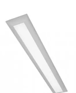 Stropní kancelářská svítidla NASLI Gaudium Slim D 2x 54 W (28 W) stříbrná, stropní závěsné nebo přisazené svítidlo 958 0160