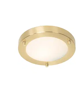 Venkovni stropni svitidlo Moderní stropní svítidlo zlaté 18 cm IP44 - Yuma