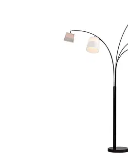 Svítidla LuxD 17527 Designová oblouková stojanová lampa SHADOW