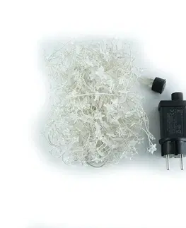 LED řetězy DecoLED LED světelný řetěz, 5 m, teple bílá, 400 diod, hvězdičky