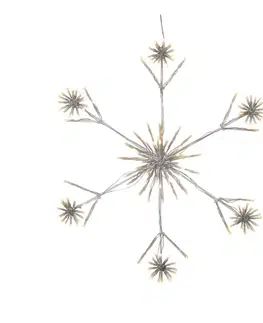 Vánoční venkovní dekorace STAR TRADING LED dekorační světlo Flower Snowflake Ø 60 cm