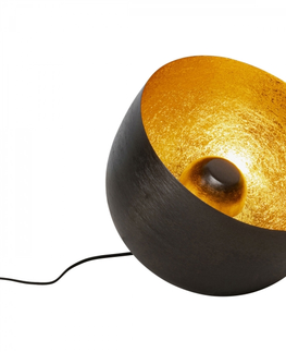 Moderní stojací lampy KARE Design Lampa Apollon Smooth - černá, Ø35cm
