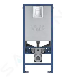 Záchody GROHE Rapid SLX Modul pro závěsné WC s nádržkou a tlačítkem, chrom 39603000