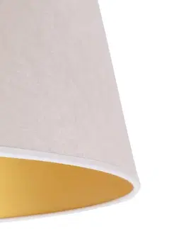 Stínidlo na lampu Duolla Stínidlo na lampu Cone výška 25,5 cm, ecru/zlatá
