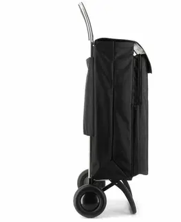 Nákupní tašky a košíky Rolser Termo XL MF RG, černá nákupní taška na kolečkách