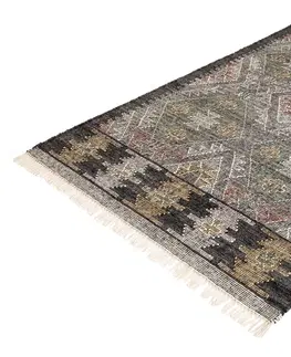 Koberce LuxD Designový koberec Pahana 230 x 160 cm vícebarevný šedý - vlna