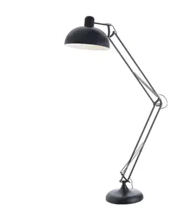 Industriální stojací lampy ACA Lighting Floor&Table stojanové svítidlo ML308021BK