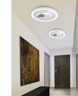 Designová stropní svítidla PAUL NEUHAUS LED stropní svítidlo, bílé, kruhové, moderní průměr 60cm 3000K PN 6284-16