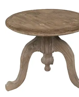 Konferenční stolky Dřevěný hnědý odkáladací stolek - 56*45 cm Clayre & Eef 6H1970