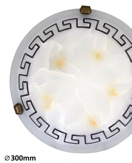 Klasická stropní svítidla Rabalux stropní svítidlo Etrusco E27 1x MAX 60W bílé alabastrové sklo 7648